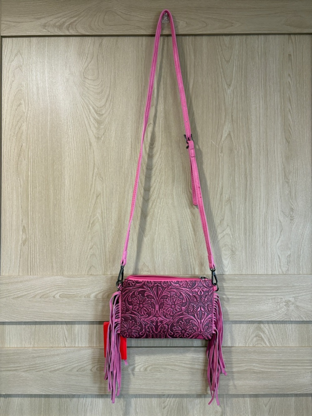 Montana West Pink Fringe Bag